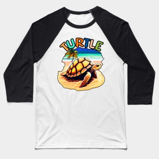 Animal Alphabet - T for Turtle Baseball T-Shirt